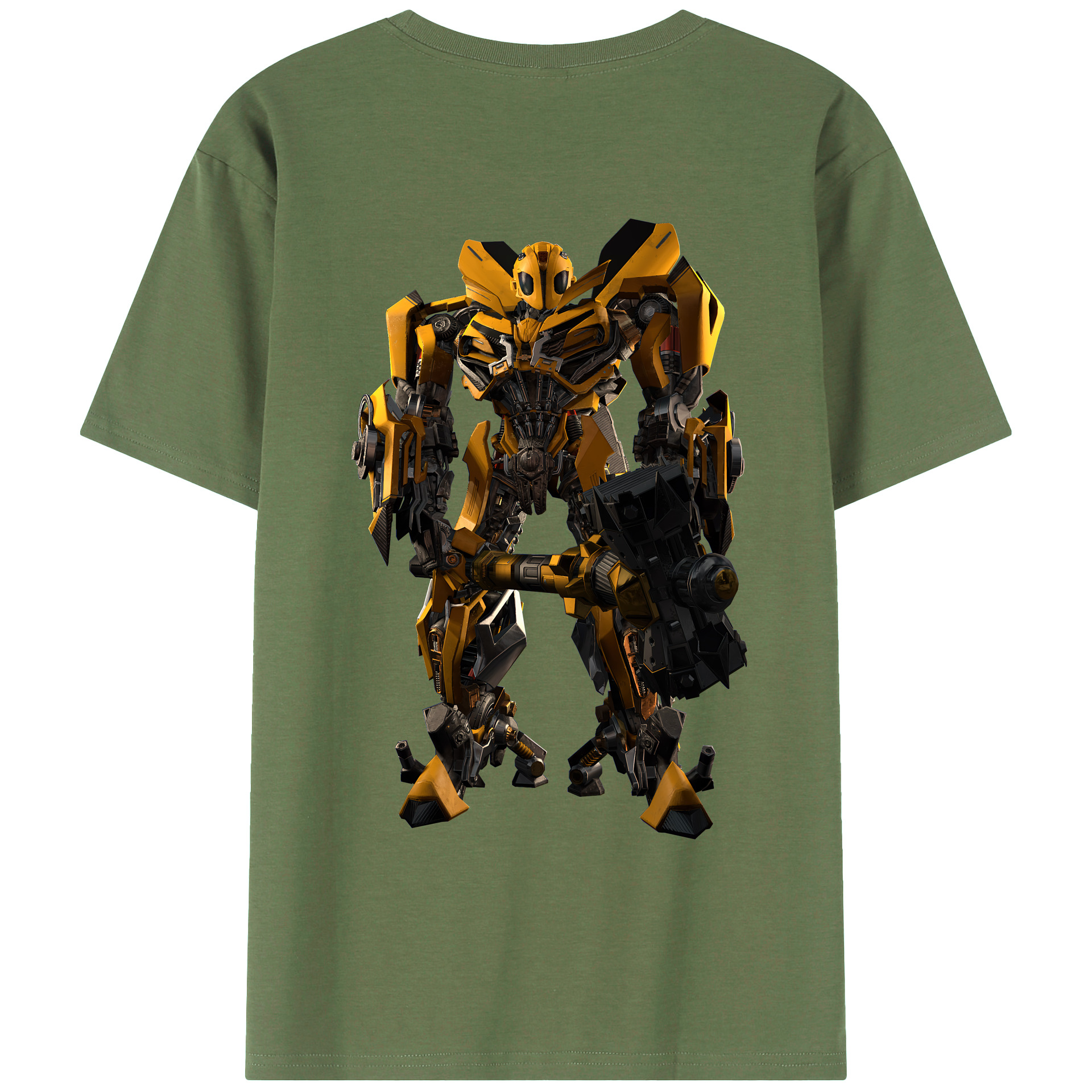 （画像用） Transformers トランスフォーマー 綿100％ メンズ半袖Tシャツ（バックプリント） 通気性